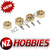 NZH Axial SCX24 3mm Diameter Brass Wheel Hex Adaptor 4pcs Set