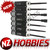 NZH  Black Galvanized Hex Socket Tool Set 7 Pcs