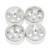 NZ Axial SCX24 CNC Aluminum Starfish-Pro Beadlock Wheels 4pcs WHITE # NZSCX24-32A