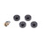 NZ Axial SCX24 5mm Brass Wheel Counterweight 4pcs set 9.4g Black Gold Color