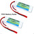 Lectron Pro 2 packs of 7.4 volt - 950mAh 30C Lipo Pack for the Blade CX/CX2/CX2