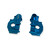 NZH MTII2005 Aluminum Alloy Rear Gear BLUE Box Case : Losi Mini T 2.0