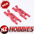 NZH MTII2006 Aluminum Rear Suspension A Arms RED for Losi Mini T 2.0