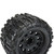 Proline 1/8 Trencher HP BELTED F/R 3.8" MT Tires Mounted 17mm Black Raid (2)