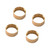 NZH Brass Rings : SCX24 Wheels 4pcs/set # NZSCX24-73