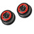 Proline 1/10 ProTrac F-11 Front/Rear 2.2"/3.0" 12mm SC Wheels (2) Red/Black # PRO274503