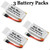 Latest Heli-Max HMXP1015 (3 Packs) 1S 3.7V 350mAh Lipo Battery 1Si