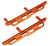 NZH Aluminum CNC Floor Pans Set ORANGE : Axial SCX6 Car 2pcs/set # NZSCX6021_ORANGE