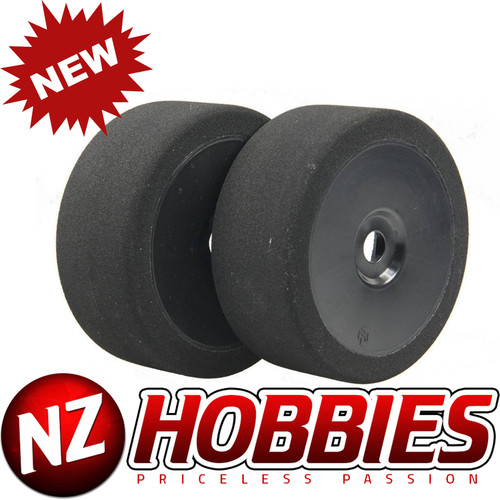 BSR Racing 1/8 Double Pink Mounted GT Foam Tire On Black Dish 17mm Hex ...