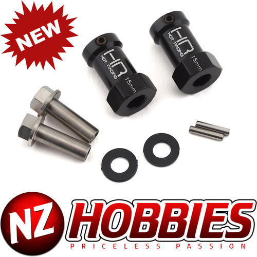 Hot Racing HRASCX10FT01 15mm Wheel Hub Extensions 12mm Hex(2):Axial ...