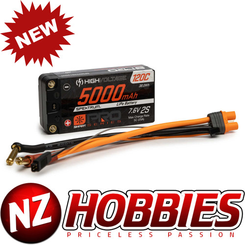Batterie HRC Racing LiPo HV 2S 7.6V 5000mAh 110C Graphene – Shorty 5mm, NEUVE