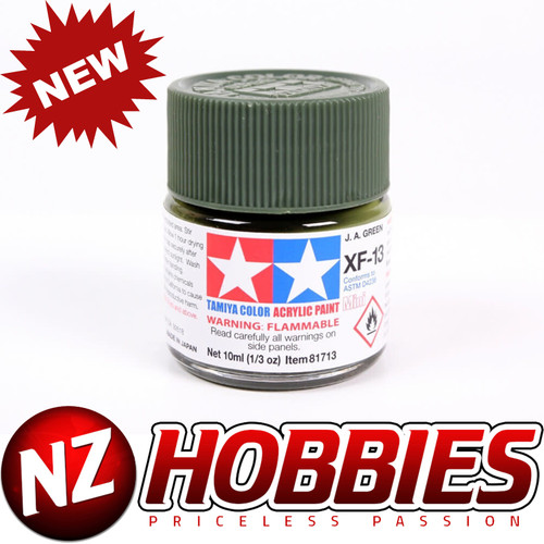 Tamiya XF-13 – Peinture Acrylique Mini 1/3 Oz – JA Green – Pour Modélisme – Marque Tamiya