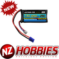 Lectron Pro 7.4V 1350mAh 25C Lipo Battery w/ EC2 HobbyZone Delta Ray and Firebird Stratos