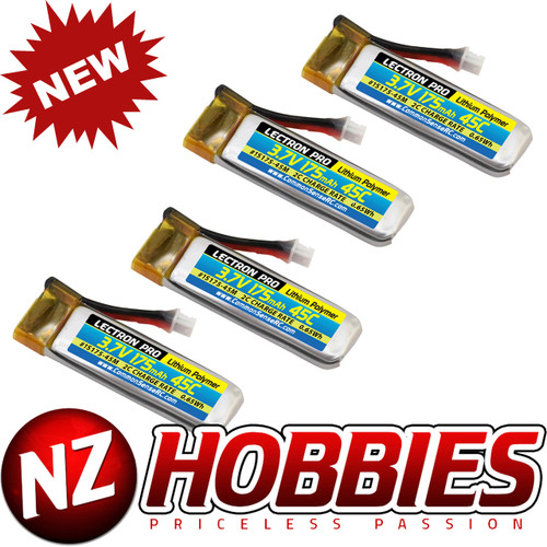 Lectron Pro 3.7V 175mAh 45C Lipo Battery 4Packs for Blade 70S 1S175