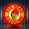 Red Head Gasoline - 13.5" Gas Pump Globe