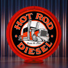 Hot Rod Diesel Peterbilt Gas Pump Globe