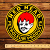 Red Head Petroleum Products 12" Pump Decal