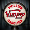 Phillips Vim Pep Gasoline Gas Pump Globe