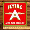 Associated FLYING A Aero Type Gasoline Pump Decal