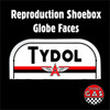 Flying A Tydol Red Shoebox Globe Faces