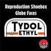 Flying A Tydol Ethyl Shoebox Globe Faces