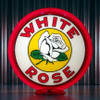 White Rose Gas Pump Globe