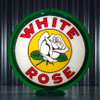 White Rose Gas Pump Globe