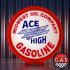 Ace High (Midwest Oil Co.) gas pump globe