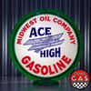 Ace High (Midwest Oil Co.) gas pump globe