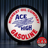 Ace High (Midwest Oil Co.) gas pump globe