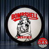Bombshell Service - Pin Up Army Girl  Gas Pump Globe
