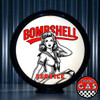 Bombshell Service -NAVY Pin Up Girl  Gas Pump Globe