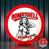 Bombshell Service -NAVY Pin Up Girl  Gas Pump Globe