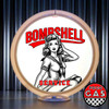 Bombshell Service -NAVY Pin Up Girl  Gas Pump Globe