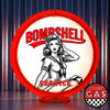 Bombshell Service -NAVY Pin Up Girl  Gas Pump Globe