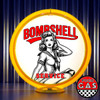 Bombshell Service -NAVY Pin Up Girl  Gas Pump Globe