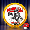 Bombshell Service -AIRFORCE Pin Up Girl  Gas Pump Globe