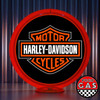 Harley Davidson Shield Gas Pump Globe