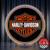 Harley Davidson Shield Gas Pump Globe