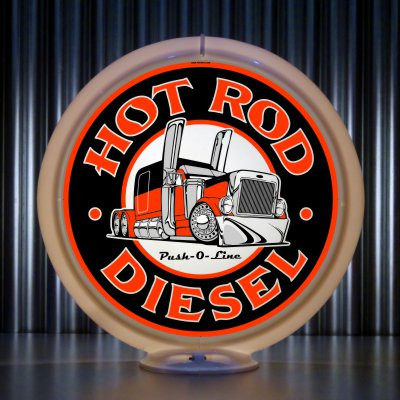 Hot Rod Diesel Peterbilt Gas Pump Globe