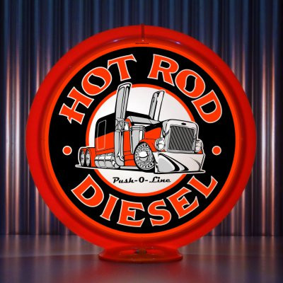 Hot Rod Diesel Peterbilt Gas Pump Globe
