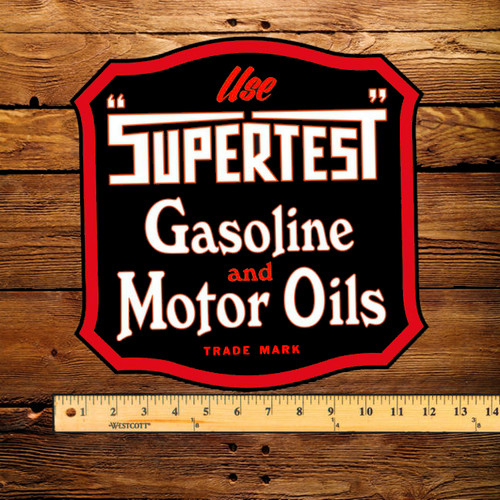 Supertest Gasoline & Motor Oils 12" Pump Decal