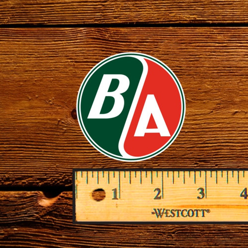 BA Round Logo Oil Bottle Decal