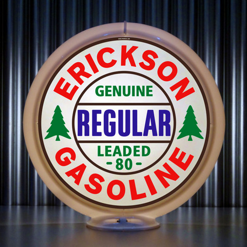 Erickson Regular Gasoline custom globe | Pogo's Garage