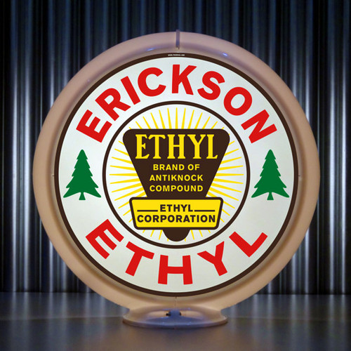Erickson Ethyl Gasoline custom globe | Pogo's Garage