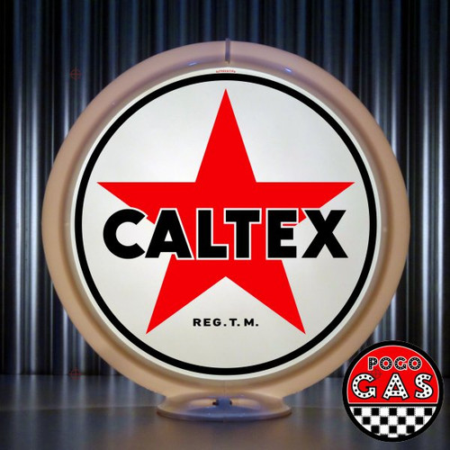 Caltex gas pump globe Caltex gas pump globe