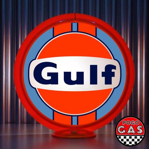 Gulf Racing Gas Pump Globe
