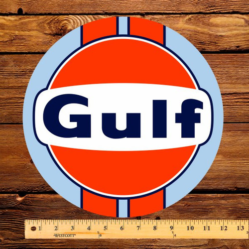 Gulf Racing 12" Gas Pump Decal
