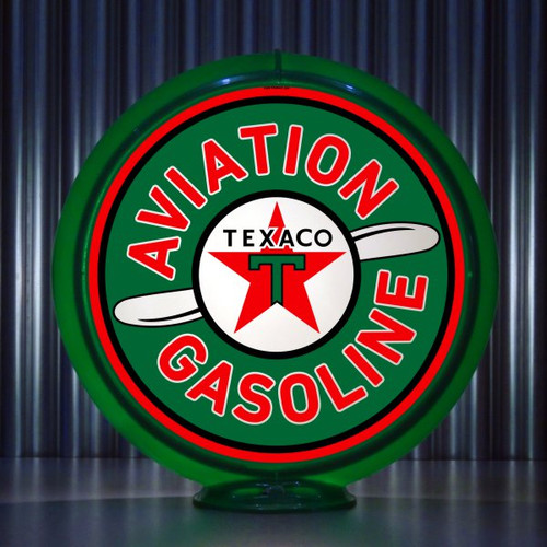 Texaco Aviation Gas Pump Globe - Pogo's Garage