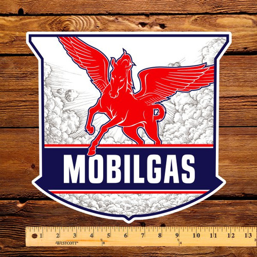 Mobilgas Soaring Pegasus 12" Pump Decal